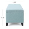 Contemporary Storage Ottoman With Extra Seating Functionality - Light Blue - Image 10