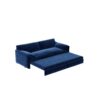 Queen Pull Out Sofa Bed, 3 In 1 Convertible Sleeper Sofa With Side Storage Multifunctional Velvet Loveseat Bed For Living Room - Blue - Image 10