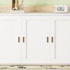 Full Size Murphy Bed With Shelves, Cabinets And USB Ports - White - Image 16
