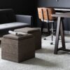 Rockwood - Cube Storage Ottoman With Tray - Mink Brown - Image 7