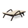 Mikael - Wicker Like Chaise Lounge With Cushion For Outdoor Relaxation - Dark Brown - Image 12