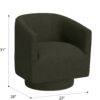 Bralin - Swivel Accent Chair - Green - Image 6
