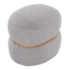 Cinch - Contemporary Pouf Ottoman - Gray / Natural - Image 5