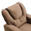 Kids Recliner Chair, Kids Upholstered Couch With One Cup Holder, Toddlers Recliner With Headrest And Footrest - Brown - Image 15