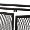 Samantha - Iron Fireplace Screen Modern Design With Easy Access Doors - Black - Image 7