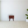 Mini Modern Bedside Table - Chestnut - Image 12