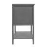 2 Drawer Side Table - Natural Rattan - End Table - Suitable For Bedroom, Living Room, Or Study - Gray - Image 14