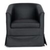 27.36" Wide Swivel Chair - Black - Image 5