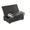 Convertible Ottoman Sleeper With Memory Mattress And Tufted Design, Folding Sofa Bed - Dark Gray Linen - Image 11