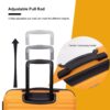 3 Piece Luggage Sets Lightweight Suitcase With Two Hooks, Spinner Wheels, Tsa Lock, (20/24/28) - Orange - Image 7