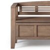Adams - Entryway Storage Bench - Rustic Natural Aged Brown - Image 4