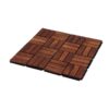 Acacia Wood Interlocking Deck Tiles Checker Pattern, 30 Piece Square Acacia Hardwood Outdoor Flooring For Patio, Bancony, Pool Side - Brown - Image 53