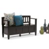 Brooklyn - Entryway Storage Bench - Coffee Brown - Image 6