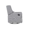 Pronto - Swivel Glider Recliner With Pillow - Rich Gray - Image 3