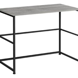 Computer Desk, Home Office, Laptop, Left, Right Set-Up, Storage Drawers, Work, Contemporary Modern - Gray
