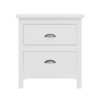 Versatile Solid Wood Night Stand With Drawers For Living Room And Bedroom - White - Image 6