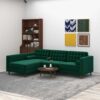 Christian - Sectional Sofa Left Facing - Green - Image 2