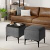 Natasha - Storage Ottoman With Tray - Gray - Image 5