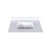 Bianco Carrara Venato 37" Marble Vanity Top With Pre Drilled Faucet Hole And Undermount Sink - White - Image 5