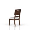 Casual Side Dining Chair Contrasting Upholstered Seat (Set of 2) - Brown - Image 6