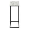 Accent Table, C - Shaped, Contemporary Stylish - Gray - Image 3