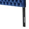 Annecy - Contemporary Upholstered Full / Queen Fabric Headboard - Navy Blue - Image 8