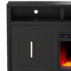Sunset - Electric Fireplace TV Stand For TVs Up To 95" - Black - Image 4
