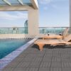 Wood Plastic Composite Deck Tiles (Set of 20), Sustainable Composite Decking Resist Rust, Water, Weather, Easy To Diy & Maintain, Ideal For Patios, Balconies, Rooftops - Light Gray - Image 6
