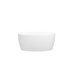 Acrylic Freestanding Bathtub, Elegant Oval Shape Soaking Bathtub, Brushed Nickel Drain And Integrated Slotted Overflow Assembly, Cupc Certified - Glossy White