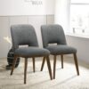 Blake - Dining Chair (Set of 2) - Brown / Dark Gray - Image 5