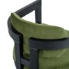 Elegant Upholstered Wood Dining Chair Set With Velvet (Set of 2) - Green / Black - Image 12