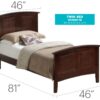 Twin Bed Elegant - Cappuccino - Image 6
