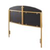 Lindsey - Queen Headboard Contemporary Glam - Gold / White - Image 4