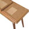 Larissa - Triple Accent Cane Bench - Beige - Image 6