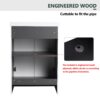 Modern Freestanding Bathroom Vanity With Resin Sink & Soft Close Cabinet Doors, Durable - White - Image 5