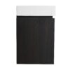 Modern 24" Bathroom Vanity With Ceramic Basin, Wall Mounted Sink Combo Cabinet - Black - Image 9