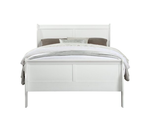 Louis Philippe - Twin Bed - White