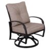 Modern Dining Swivel Chair With Back And Seat Cushion (Set of 2) - Antique Bronze - Image 5