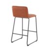 Casper - Fixed Height Contemporary Counter Stool (Set of 2) - Black / Camel - Image 4