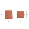 Clyde - Tapered Square Upholstered Ottoman - Spice Orange - Image 9