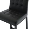 Modern Design High Stool With Metal Legs For Kitchen And Restaurant (Set of 2) - Black - Image 7