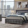 Shaker - Full Bed With LED - Metallic Gray - Image 5