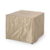 Rustic Style Outdoor Wpc Base Square Propane Fire Pit, 40, 000 Btu - Brown - Image 11
