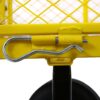 Heavy Duty Steel Garden Cart With Mesh Sides 550 Lb Capacity - Yellow - Image 7