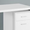 Computer Desk For Home Office, Laptop, Left Right Set - Up, Storage Drawers, Contemporary And Modern - White - Image 2