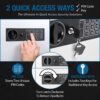 100 Keys Key Cabinet Digital Keypad Wall Safe - White - Image 7
