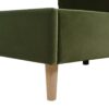 Stockholm - King Modern Wavy Headboard Platform Bed - Olive Green - Image 7