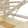 Queen Size Upholstered Hydrualic Platform Floating Bed With LED Light And USB Port - Pink - Image 12