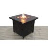 Outdoor Fire Pit Table With Lid, High-Quality Materials - Black - Image 3