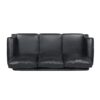 Contemporary 3 Seater Sofa With Nailhead Trim - Black - Image 9